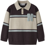 Name It Chocolate Plum With N Nmmral Ls Strikk Polo