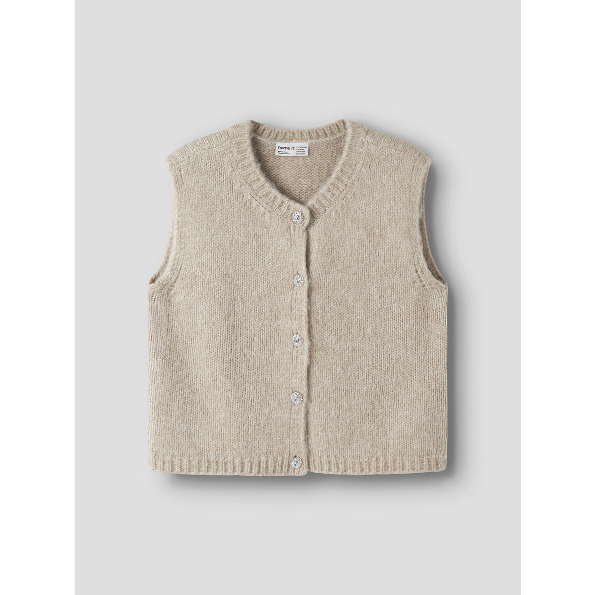 Name It Peyote Melange Nkfreta Strikk Vest