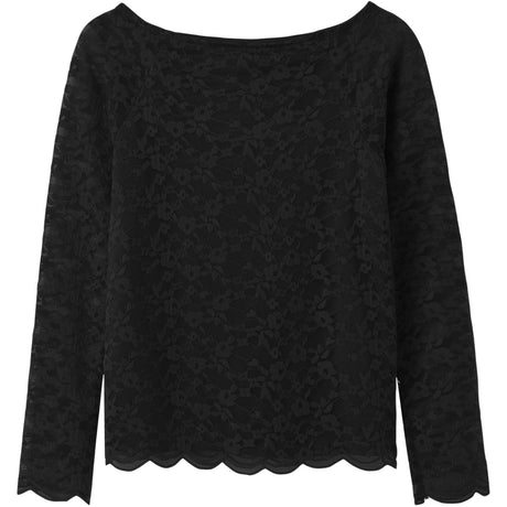 Name It Black Nkfradia Ls Slim Sh Topp