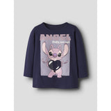 Name It Evening Blue Nmfoda Stitch Ls Nreg Topp Eske Wdi