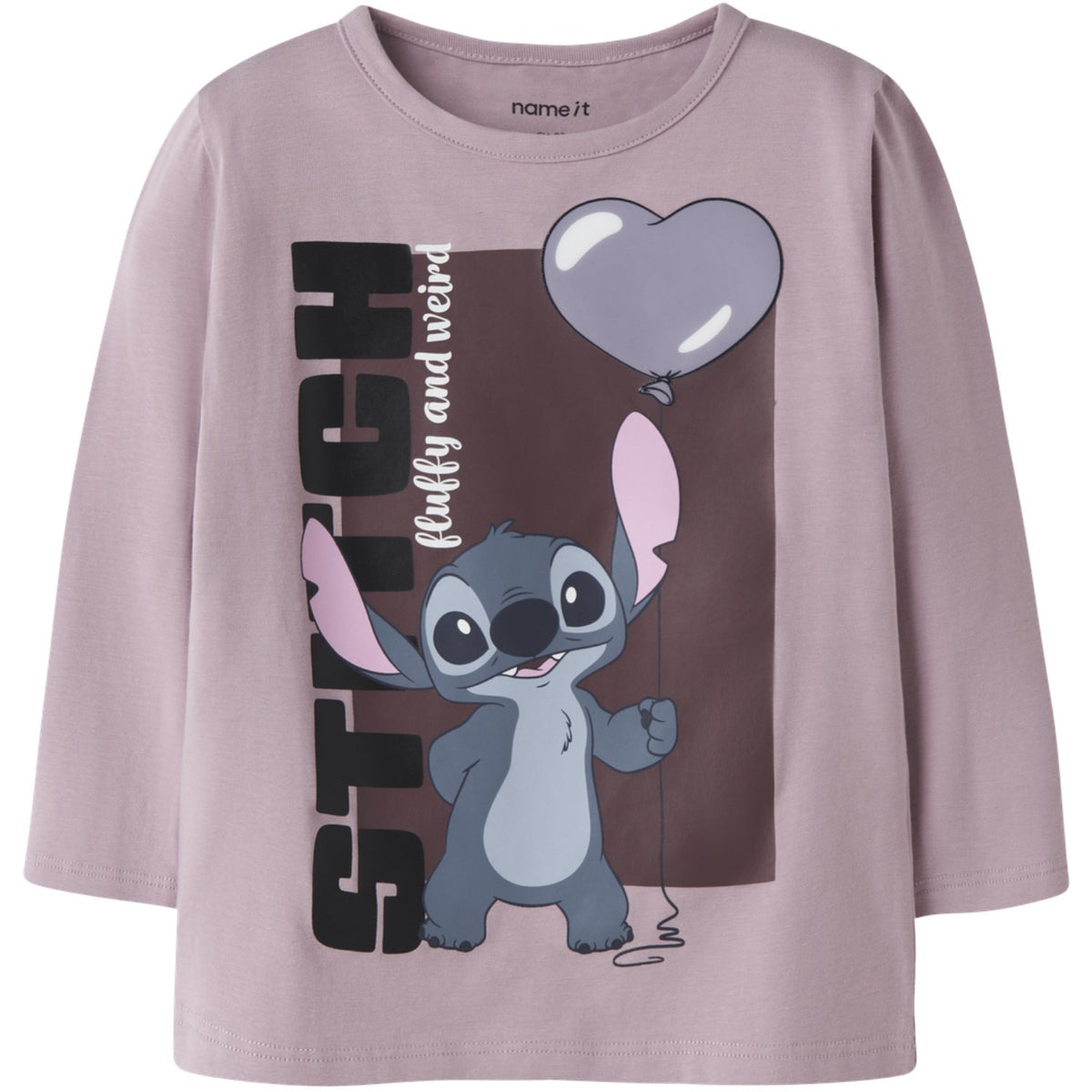 Name It Mauve Shadows Nmfoda Stitch Ls Nreg Topp Eske Wdi