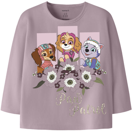Name It Mauve Shadows Nmfosara Paw Ls Nreg Topp Cplg