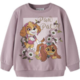 Name It Mauve Shadows Nmfosa Paw Nreg Sweat Bru Cplg