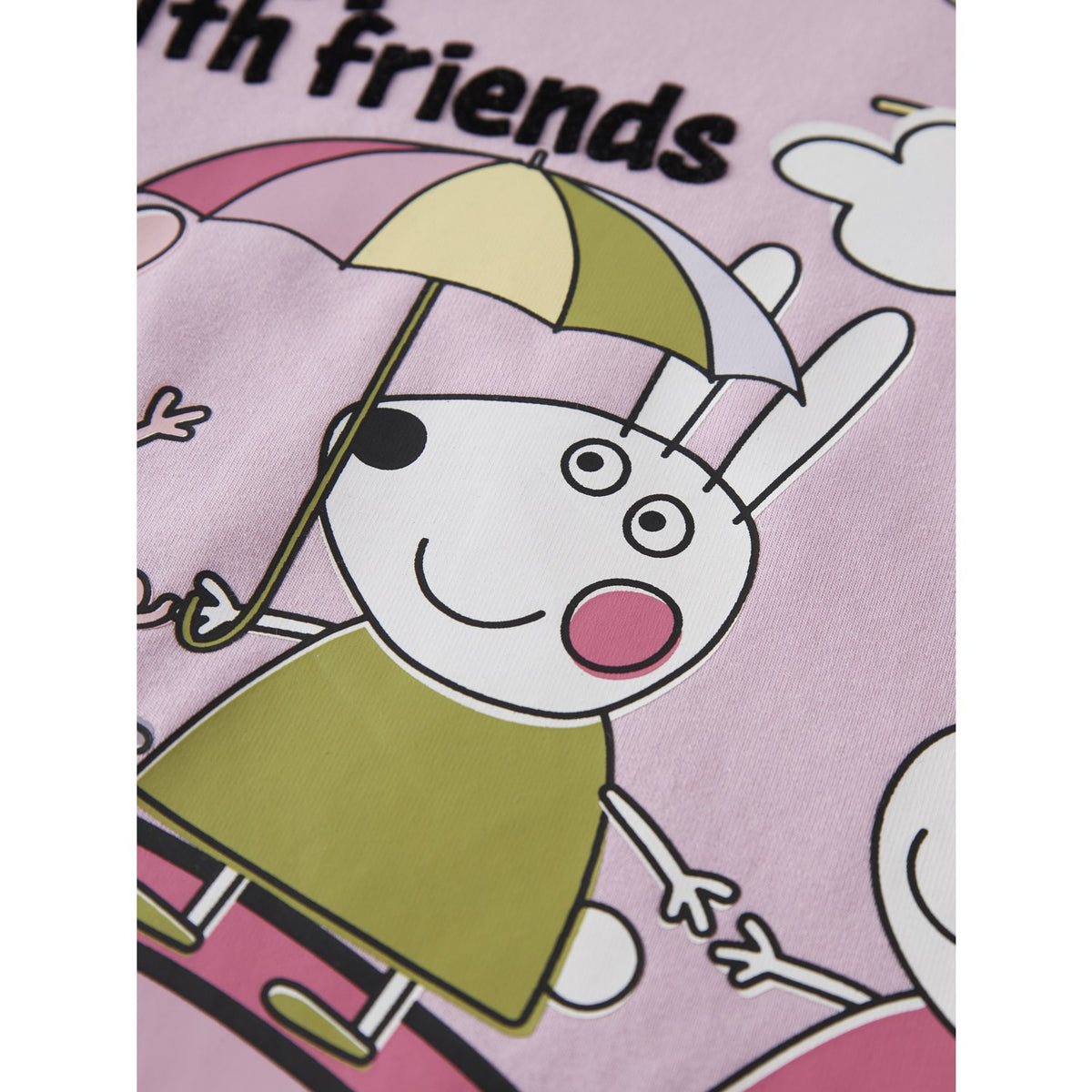 Name It Full Blooming Pink Nmfomba Peppa Ls Nreg Topp Eske Cplg