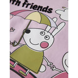 Name It Full Blooming Pink Nmfomba Peppa Ls Nreg Topp Eske Cplg