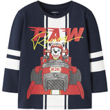 Name It Navy Blazer Nmmoliver Paw Ls Nreg Topp Eske Cplg