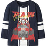Name It Navy Blazer Nmmoliver Paw Ls Nreg Topp Eske Cplg