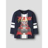 Name It Navy Blazer Nmmoliver Paw Ls Nreg Topp Eske Cplg