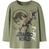 Name It Mosstone Nmmotti Jurassic Ls Nreg Topp Box Sky