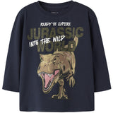 Name It Navy Blazer Nmmotti Jurassic Ls Nreg Topp Box Sky
