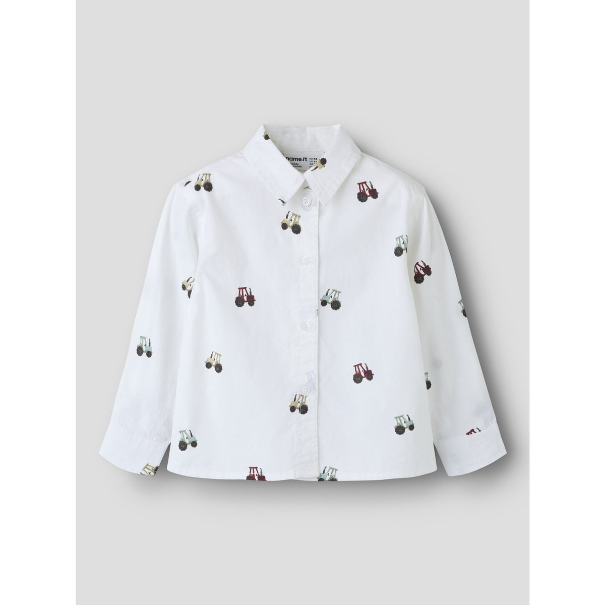 Name It Bright White Nmmractor Ls Skjorte