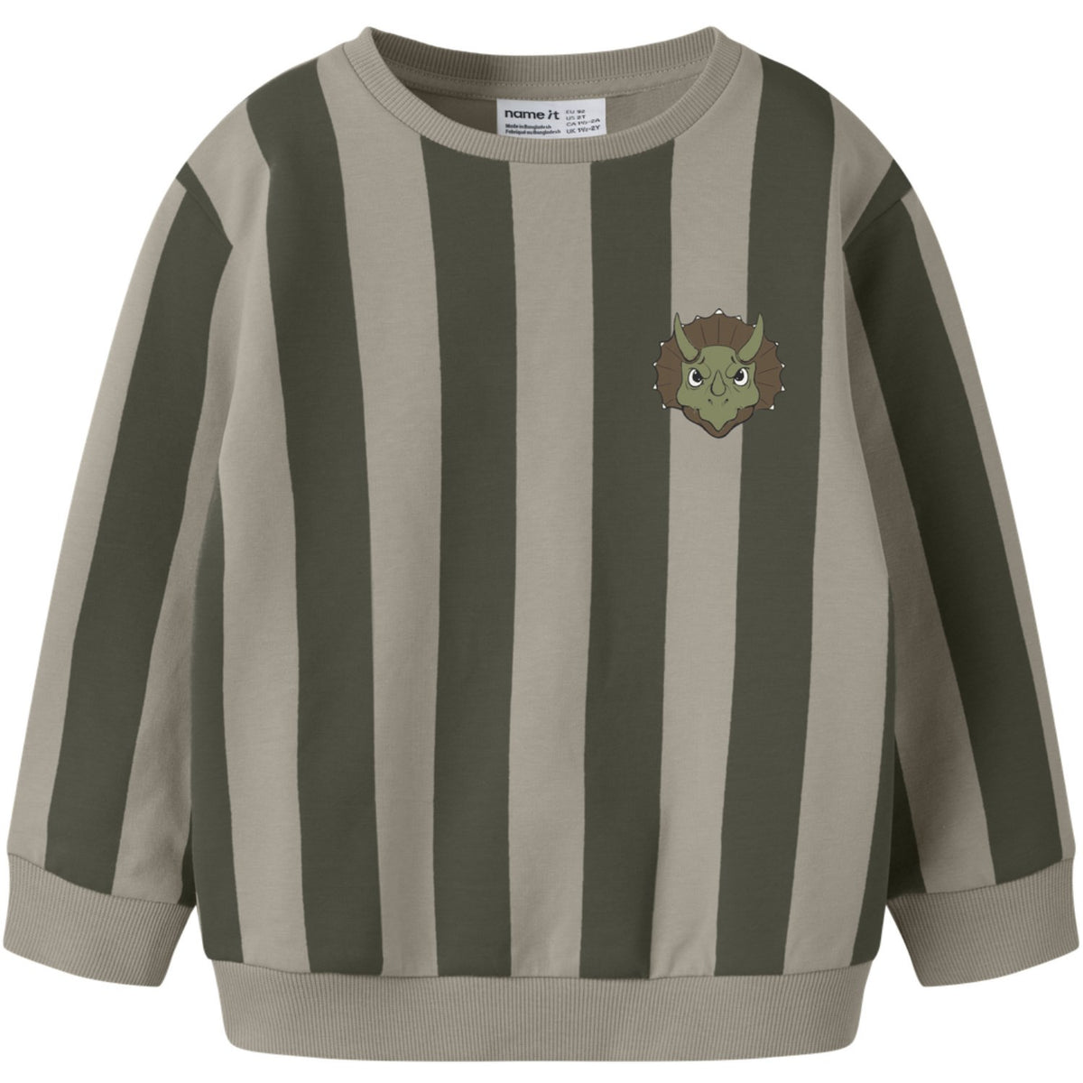 Name It Olive Night Nmmrake Ls Nreg Sweat Bru