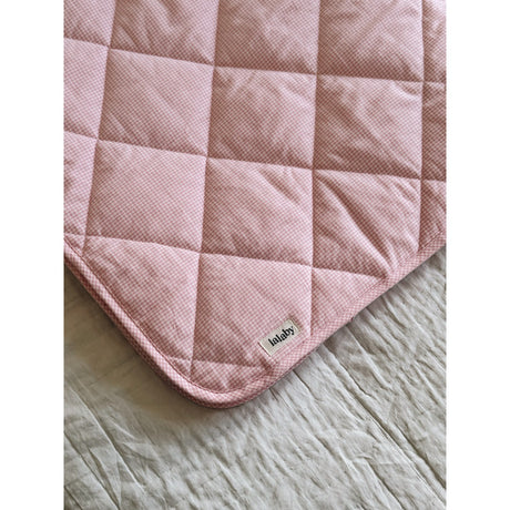 Lalaby Tiny Check Pink Vattert Baby Teppe