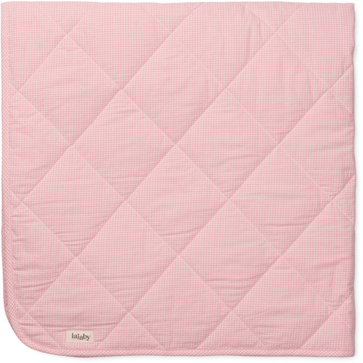 Lalaby Tiny Check Pink Vattert Baby Teppe