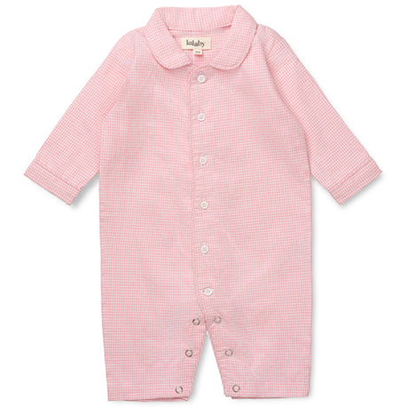 Lalaby Tiny Check Pink Classic Pj Drakt