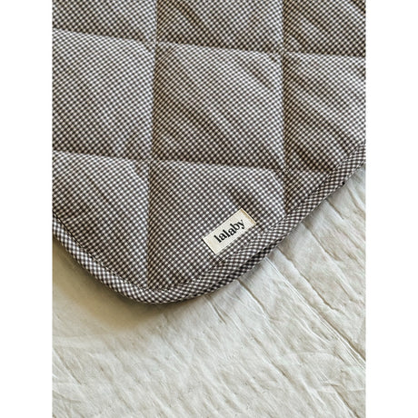Lalaby Tiny Check Brown Vattert Baby Teppe