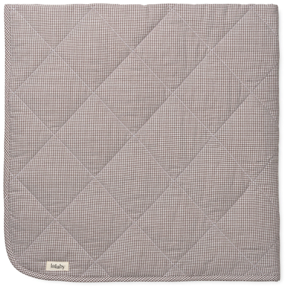 Lalaby Tiny Check Brown Vattert Baby Teppe