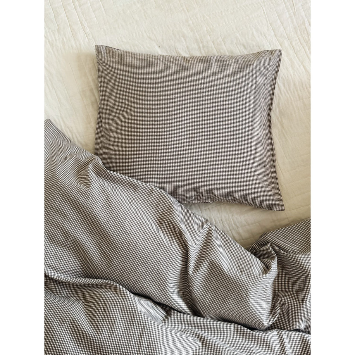 Lalaby Tiny Check Brown Classic Baby Sengetøy