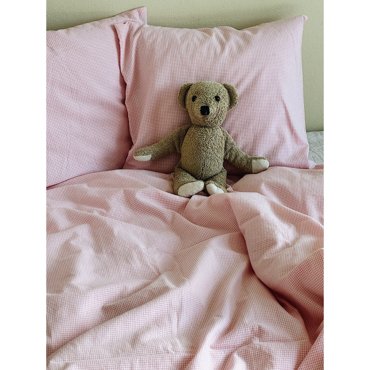 Lalaby Tiny Check Pink Classic Baby Sengetøy