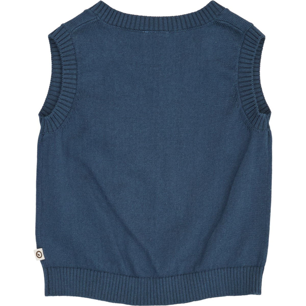 Müsli Navy Old English Strikk Vest Baby