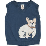 Müsli Navy Old English Strikk Vest Baby