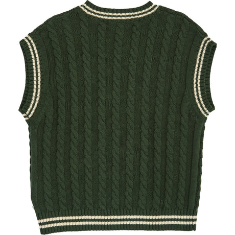 Müsli Forest Green Strikk Cable Vest