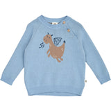 Müsli Soft Blue Storybook Strikk Jacquard Sweater Baby