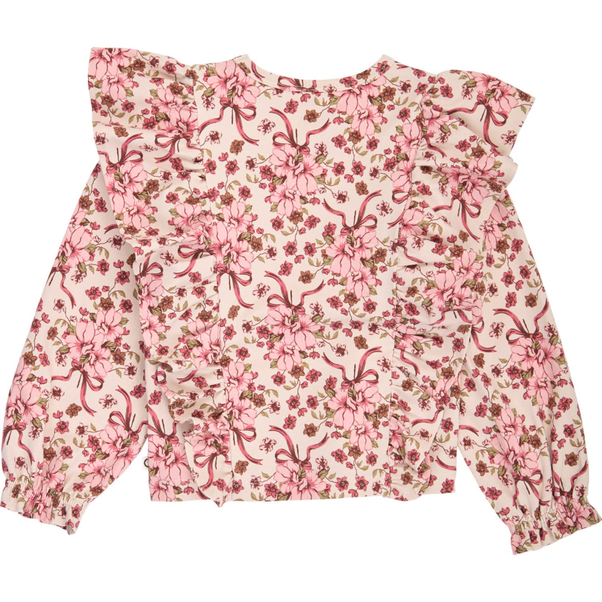 Müsli Oak/ Blush/ Baroque Rose Bouquet Ruffle L/S T