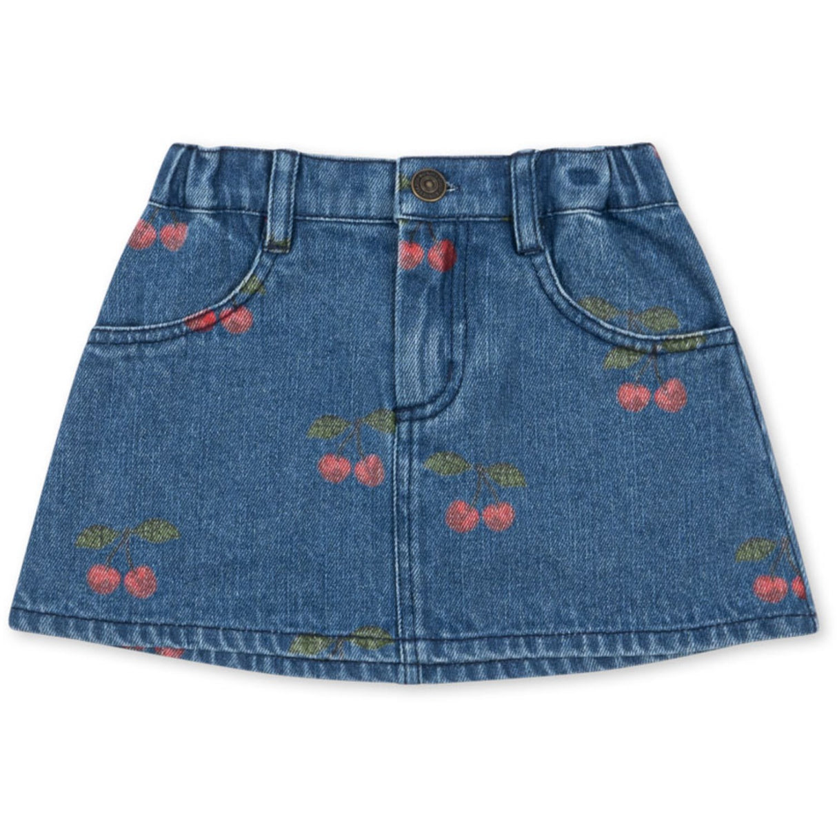 Konges Sløjd Ma Grande Cerise Denim Magot Printed Skjørt Gots