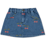 Konges Sløjd Ma Grande Cerise Denim Magot Printed Skjørt Gots