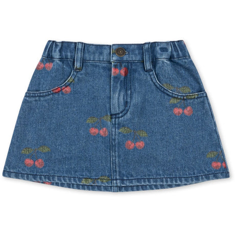 Konges Sløjd Ma Grande Cerise Denim Magot Printed Skjørt Gots