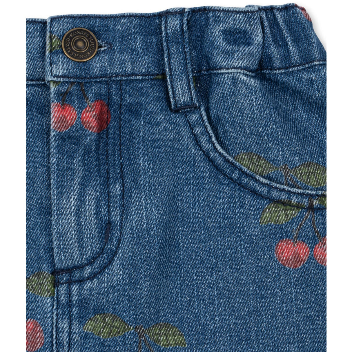 Konges Sløjd Ma Grande Cerise Denim Magot Printed Skjørt Gots