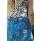 Konges Sløjd Ma Grande Cerise Denim Magot Printed Skjørt Gots