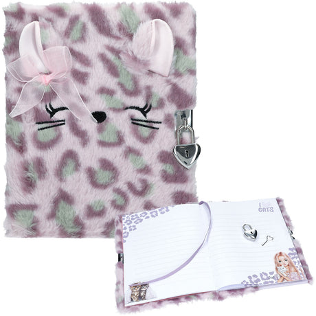 TOPModel Cosy Cat Dagbok Med Lås Lilac