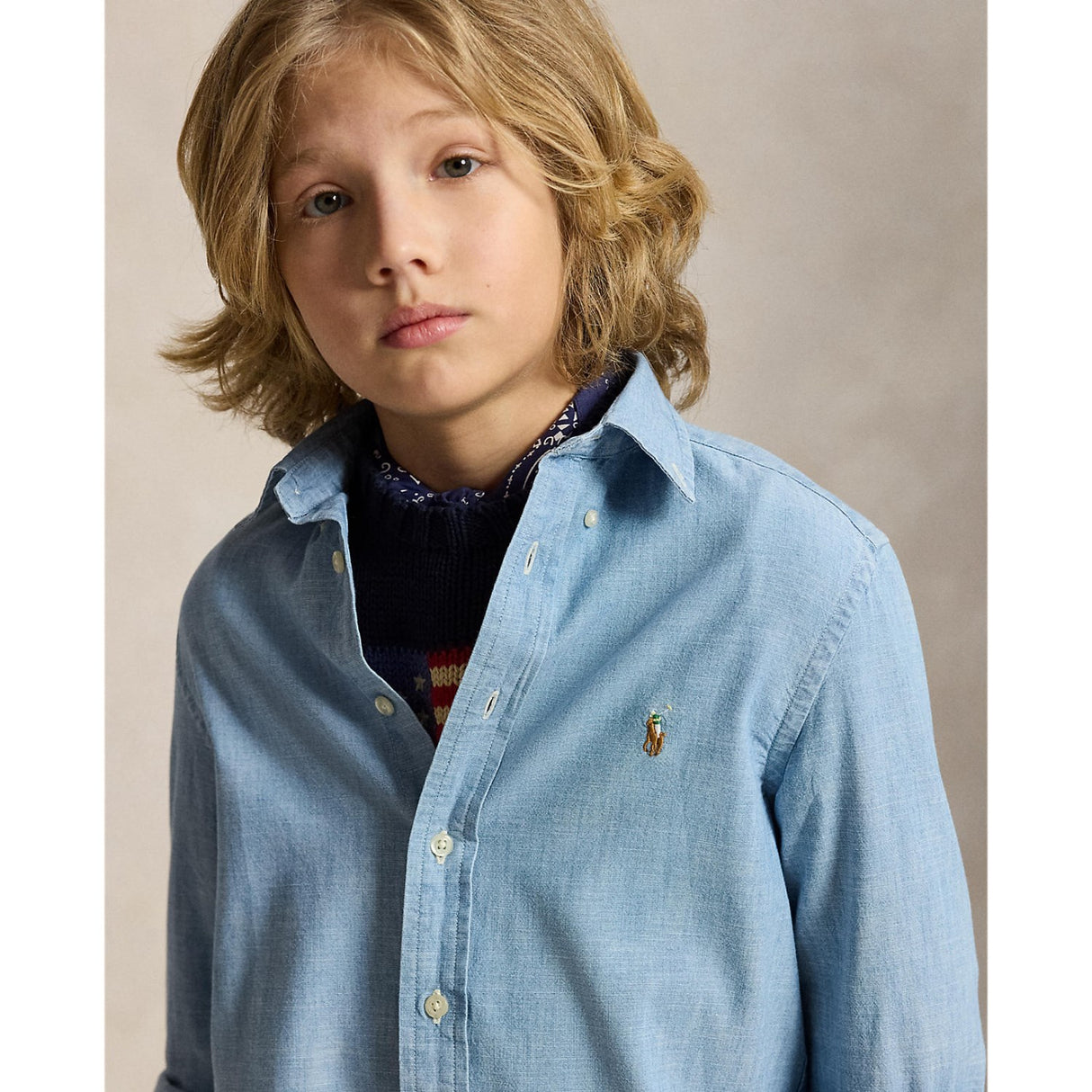 Polo Ralph Lauren Lt Blue Sport Skjorte