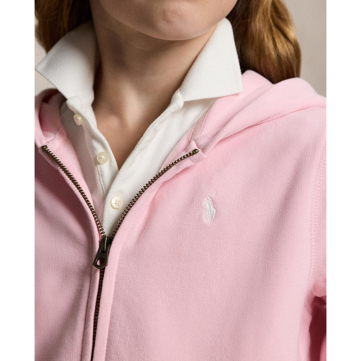 Polo Ralph Lauren Hint Of Pink Full Zip Hettegenser