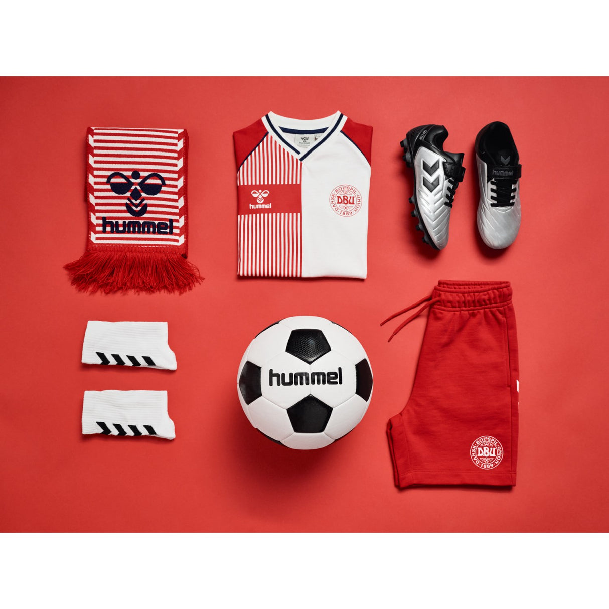 Hummel Tango Red Jr Reg Dbu Stripy T-Shirt S/S