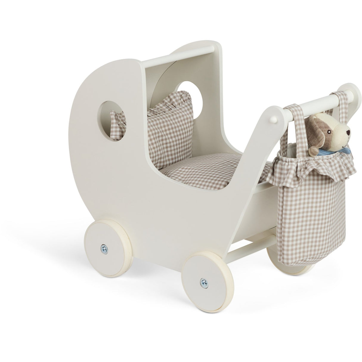 Smallstuff Delicate Nature Gingham Veske Til Dukkevogn