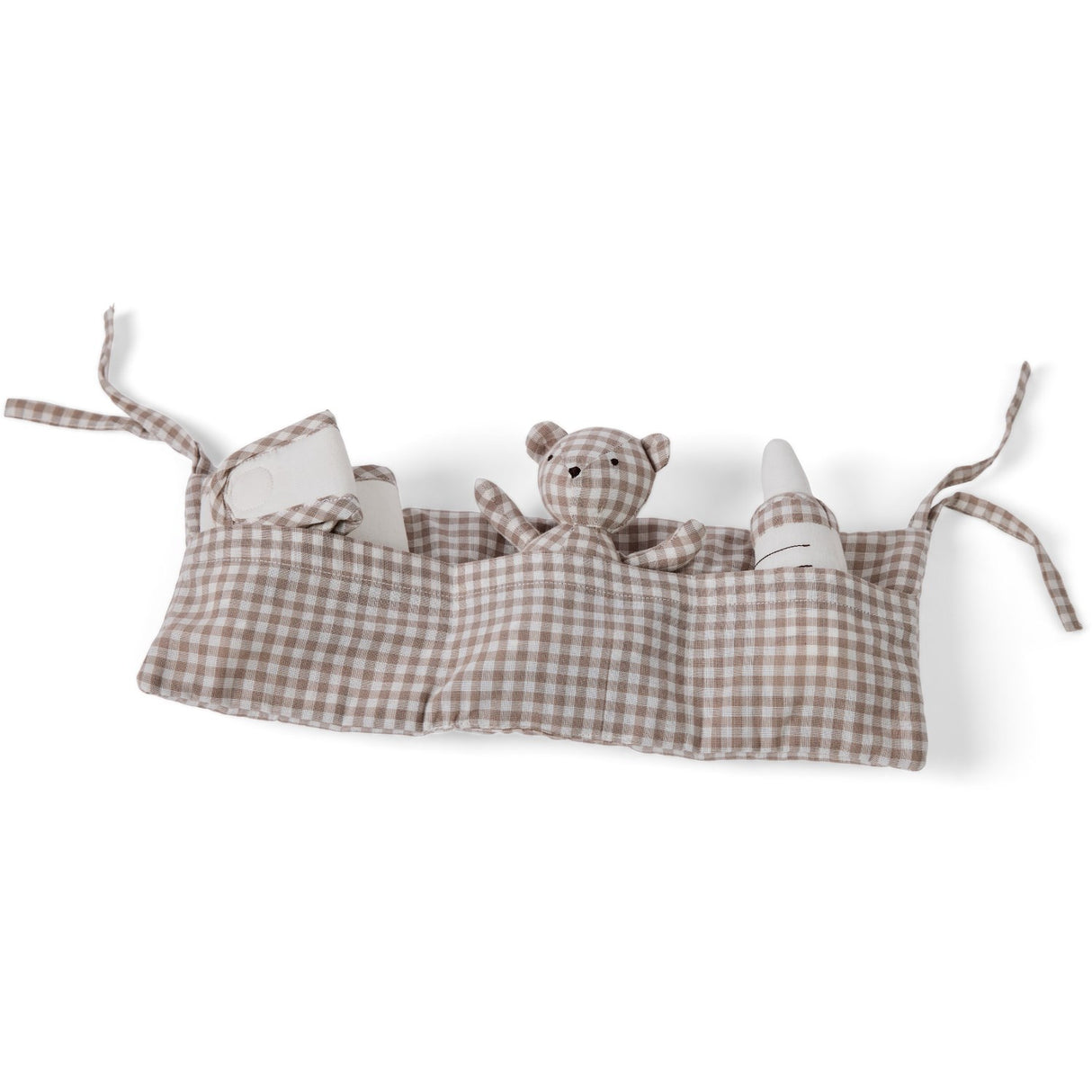 Smallstuff Delicate Nature Gingham Oppbevaring Med Accessories Til Dukkeseng