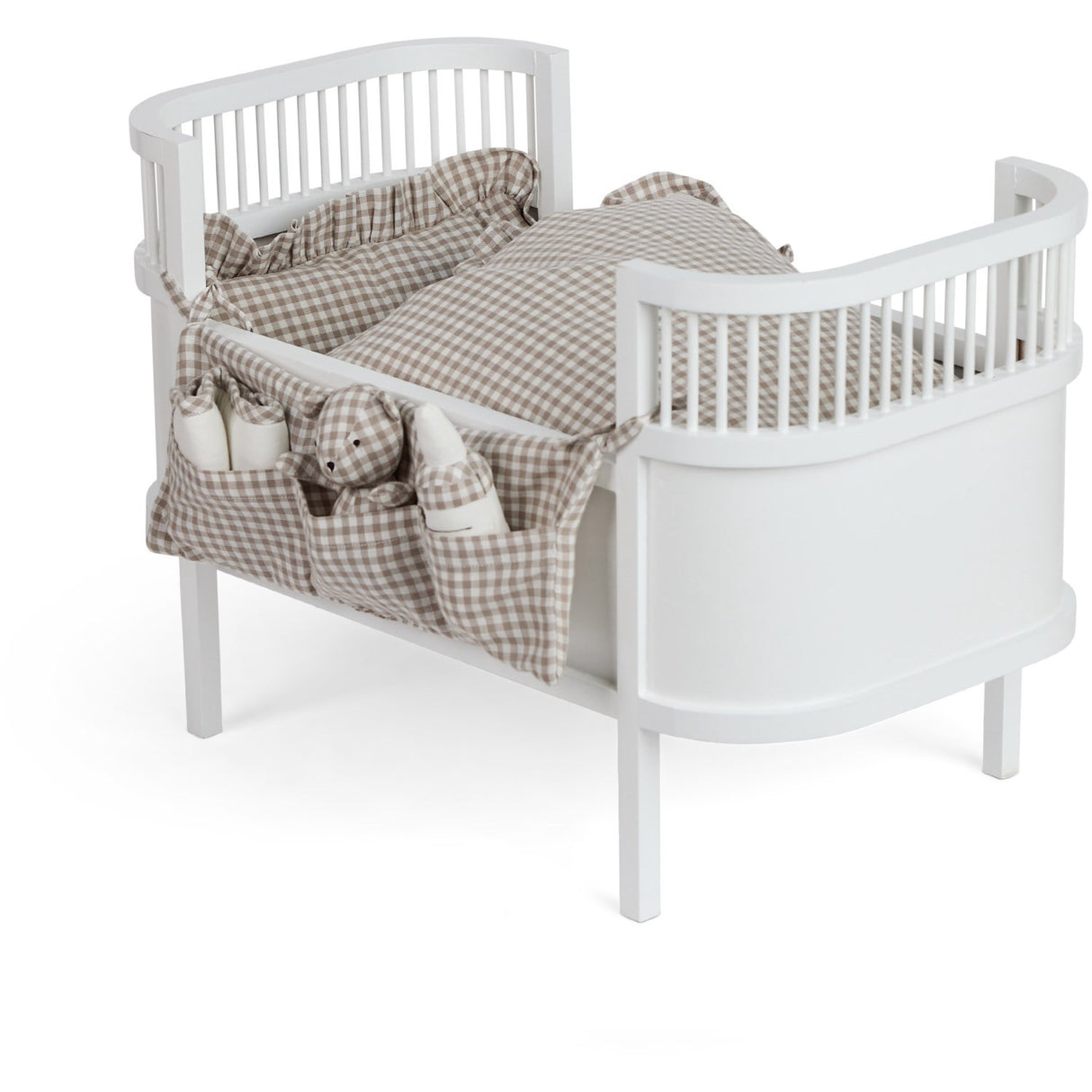 Smallstuff Delicate Nature Gingham Oppbevaring Med Accessories Til Dukkeseng