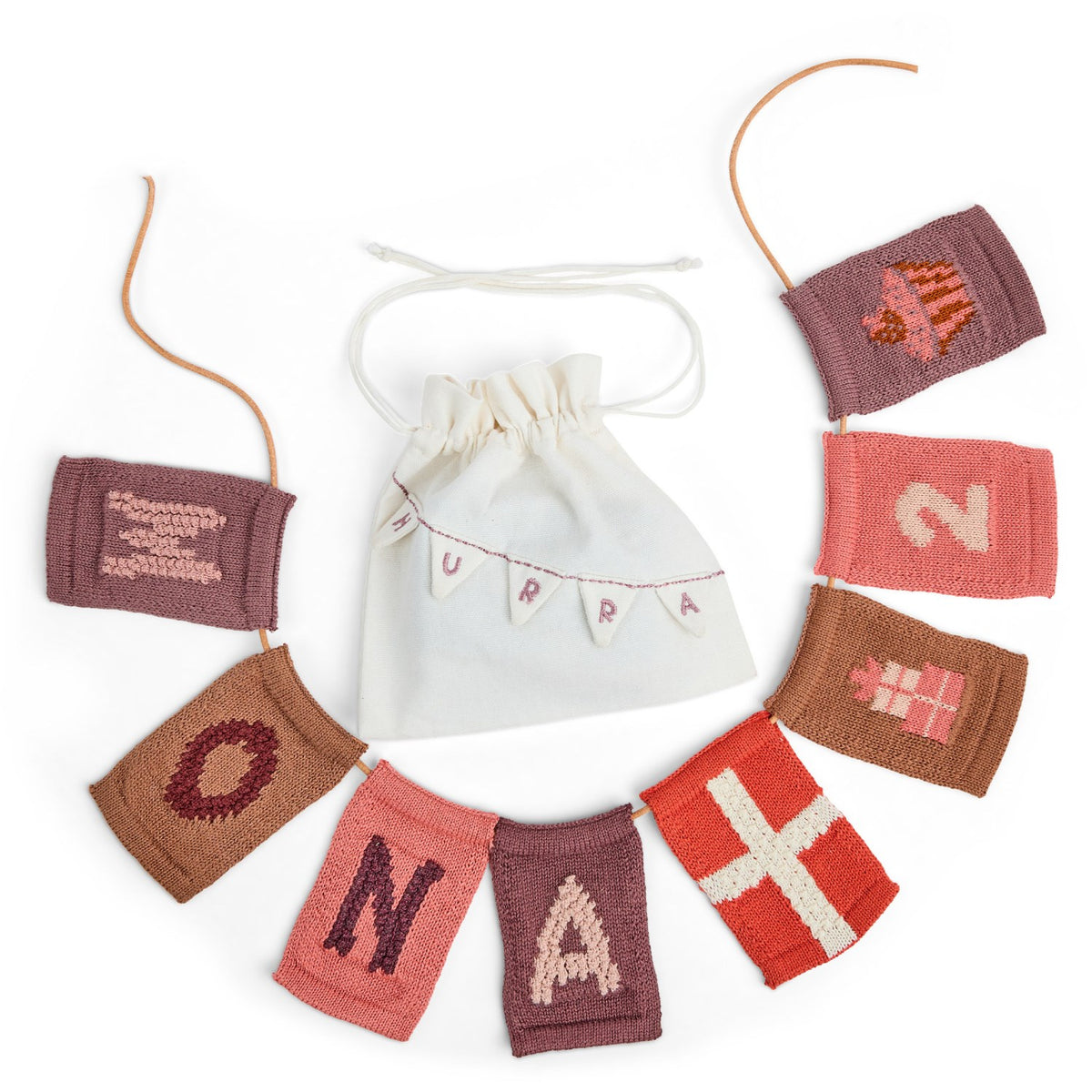Smallstuff Rose Fødselsdagsbanner 1-9 År