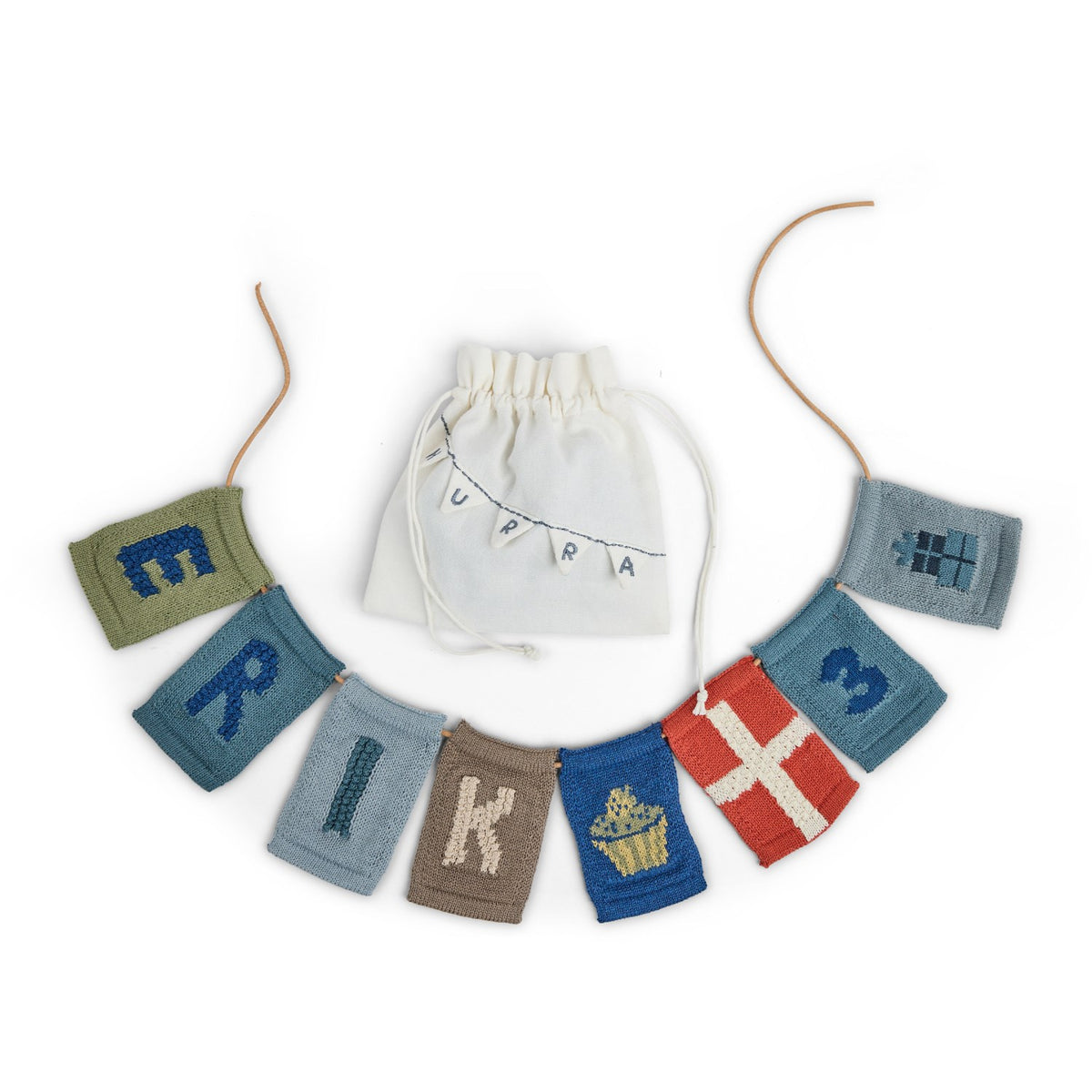 Smallstuff Blue Fødselsdagsbanner 1-9 År