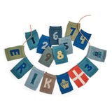 Smallstuff Blue Fødselsdagsbanner 1-9 År