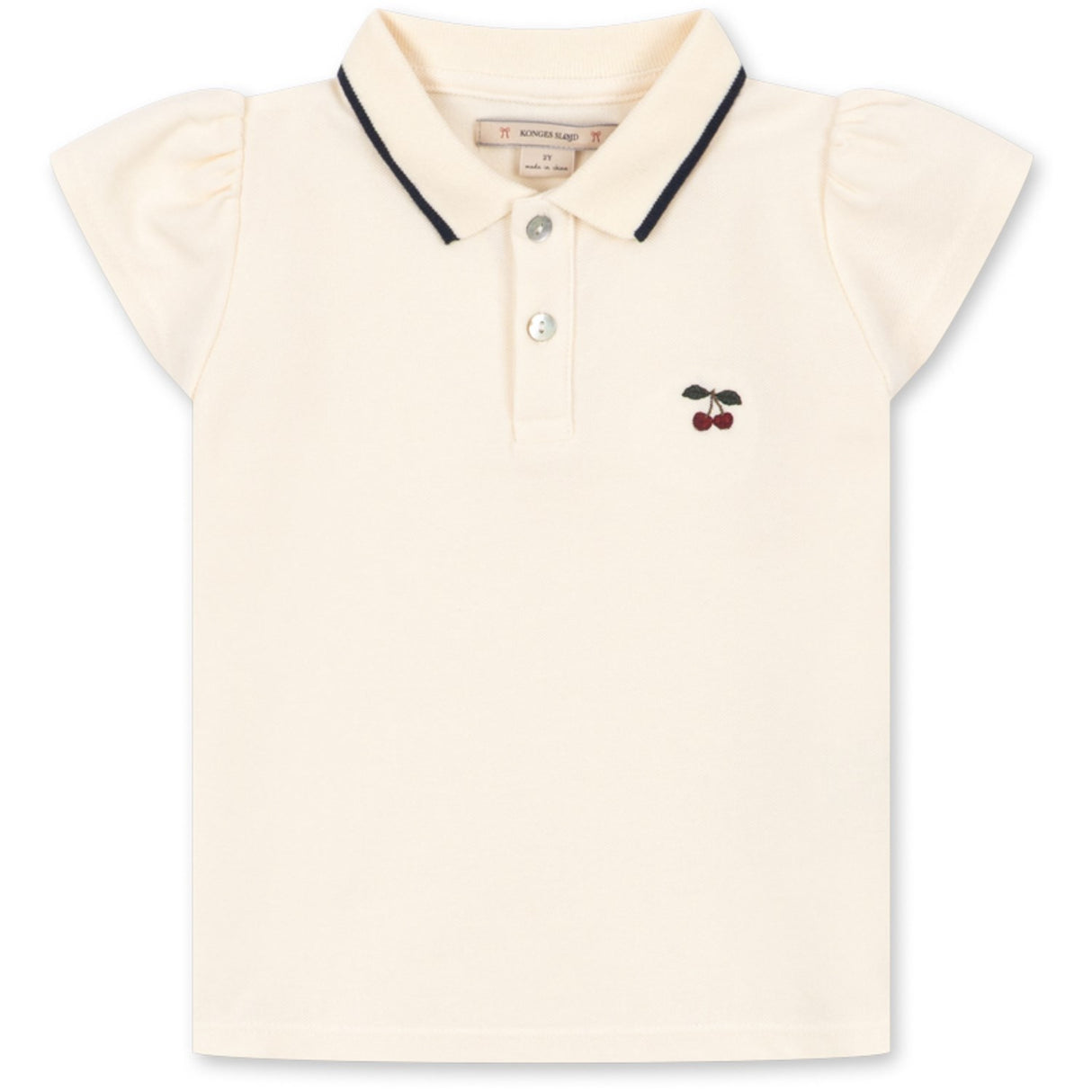 Konges Sløjd Antique White Florita Polo Skjorte Ocs