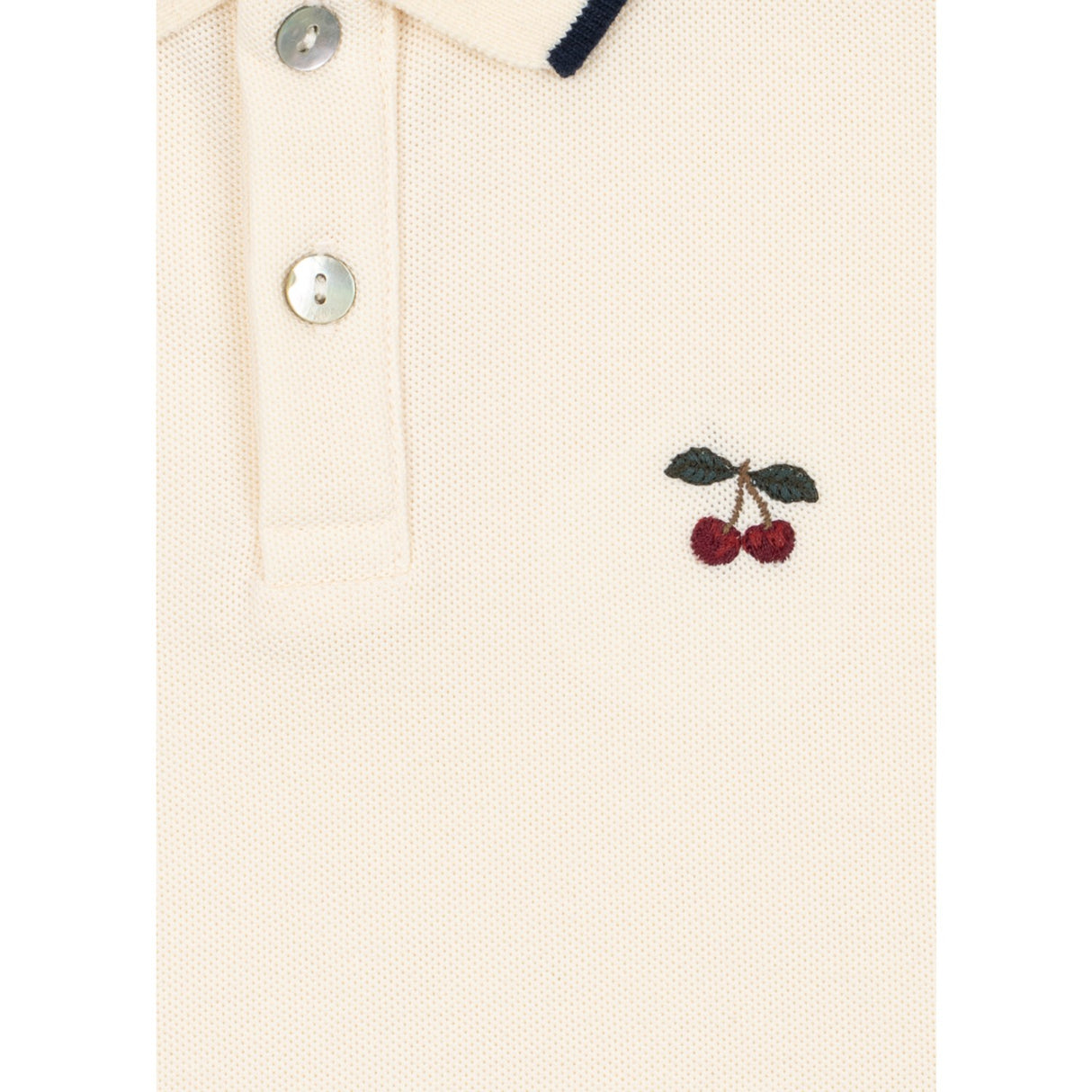 Konges Sløjd Antique White Florita Polo Skjorte Ocs