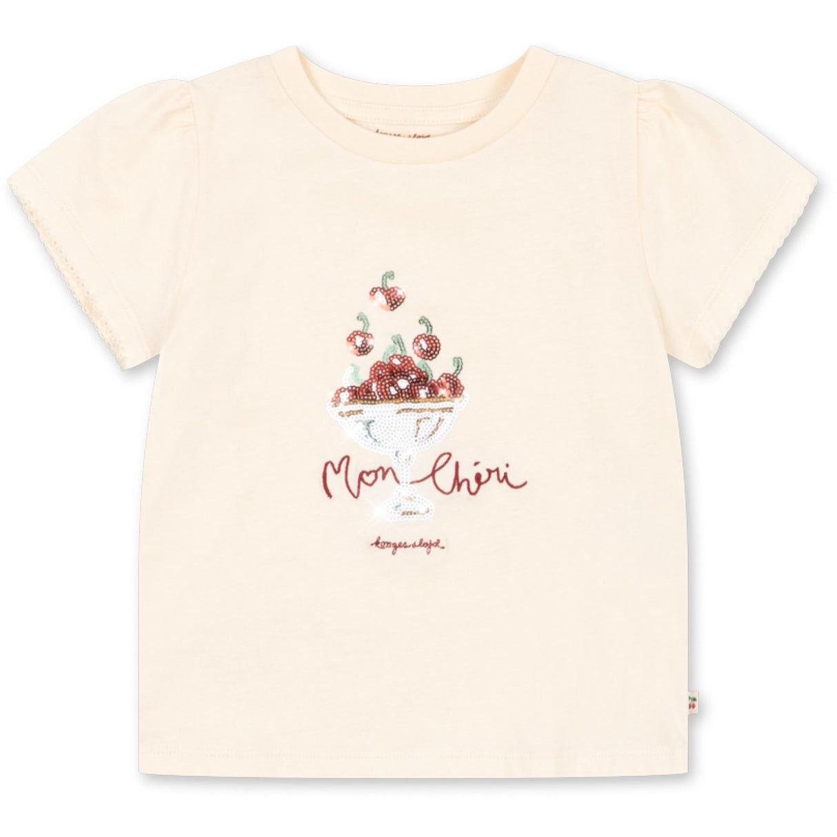 Konges Sløjd Ecru Famo Puff Tee Gots