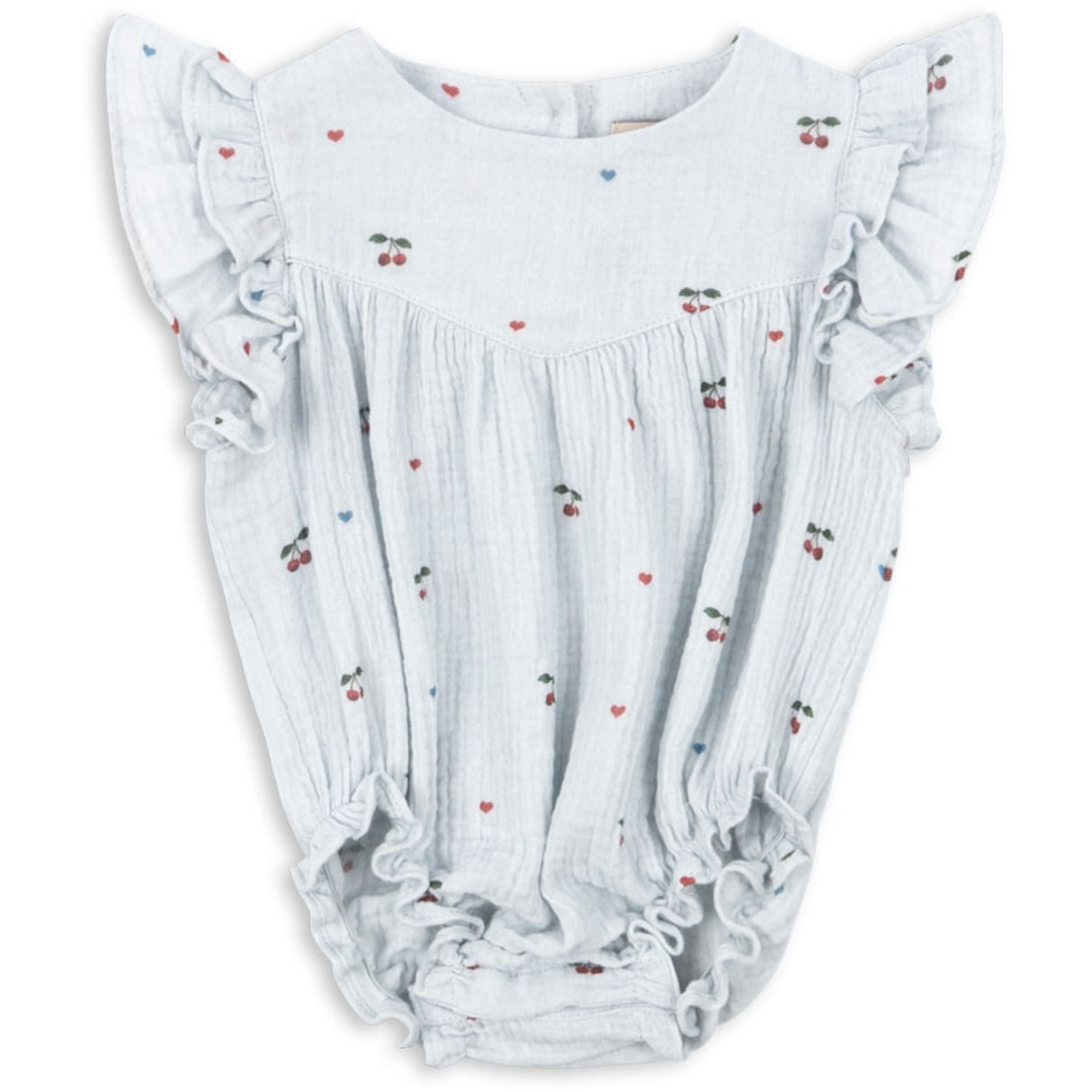 Konges Sløjd Cherry Blue Coeur Coco Romper Gots