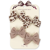 Konges Sløjd Leo/Rose 4 Pakke Bue Hair Clip