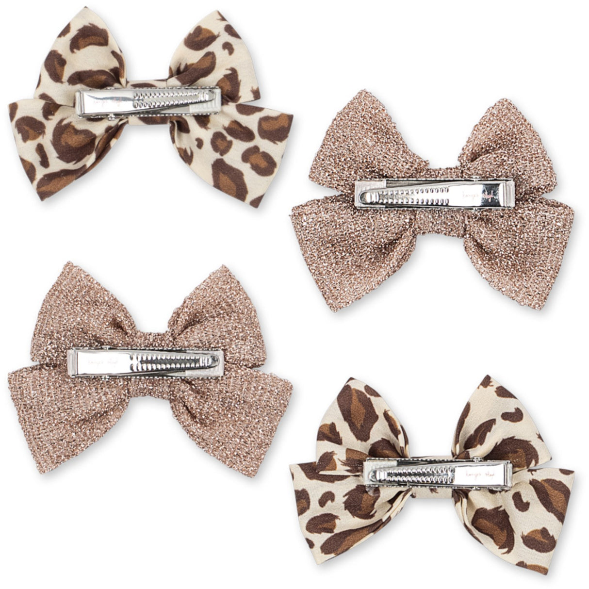 Konges Sløjd Leo/Rose 4 Pakke Bue Hair Clip