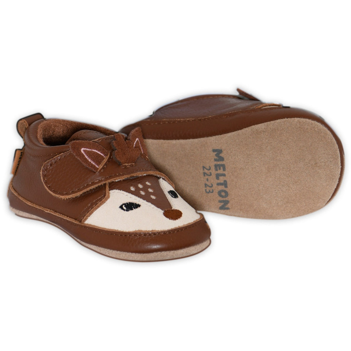 MELTON Red Wood Deer Lær Tøfler